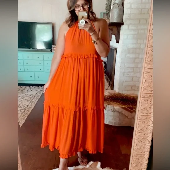Lush Dresses | Nwt Lush Orange Dress | Color: Orange | Size: S | A_Espinoza_8'S Closet